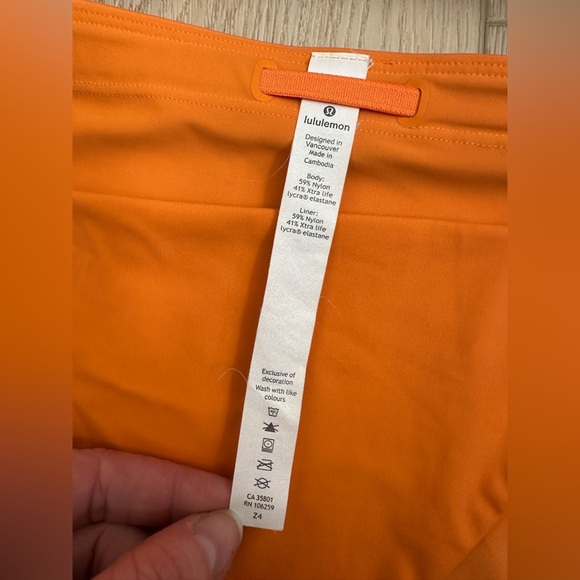Lululemon Athletica Vibrant Orange Shoreline Bikini - Picture 4 of 5